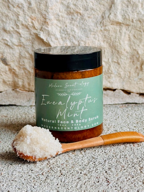 EUCALYPTUS · MINT Natural Face & Body Scrub