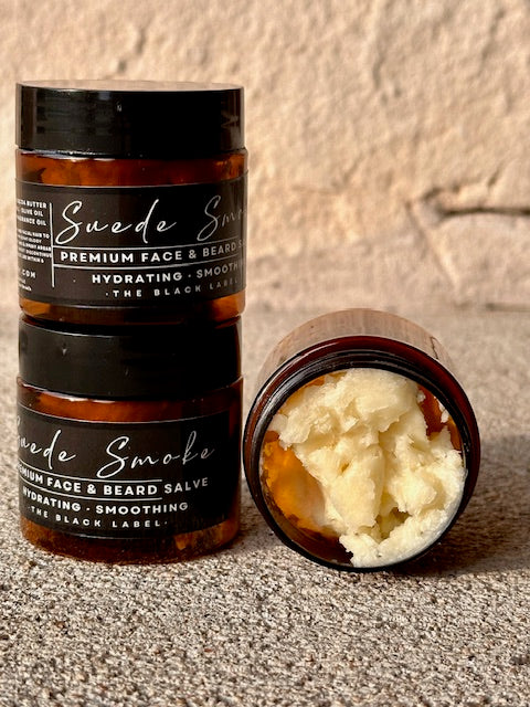 SUEDE · SMOKE Premium Face & Beard Salve