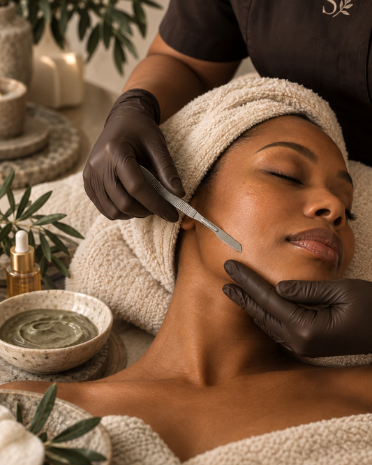 Precision dermaplane facial treatment with botanical skincare at Modern ScentOlogy